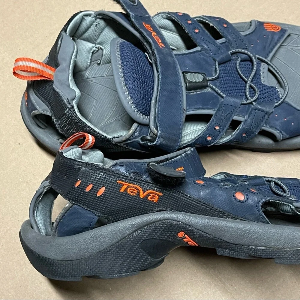 Men’s Teva Sport Sandals S/N 6735 Size 10 / EU 43 Navy Blue/Orange